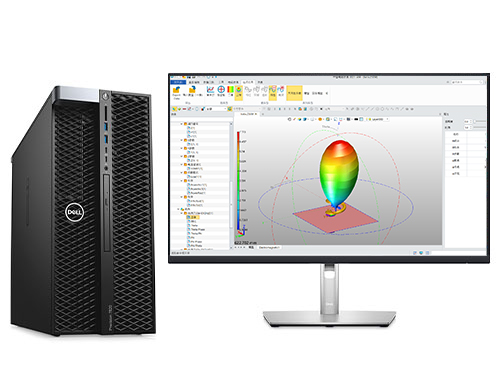 戴尔T7820工作站 电磁仿真计算电脑（2颗*至强金牌 6242R, 3.1GHz, 20核丨256GB DDR4 内存丨2TB 固态+8TB 机械硬盘丨NVIDIA RTX A5000, 24GB独显丨27寸显示器）