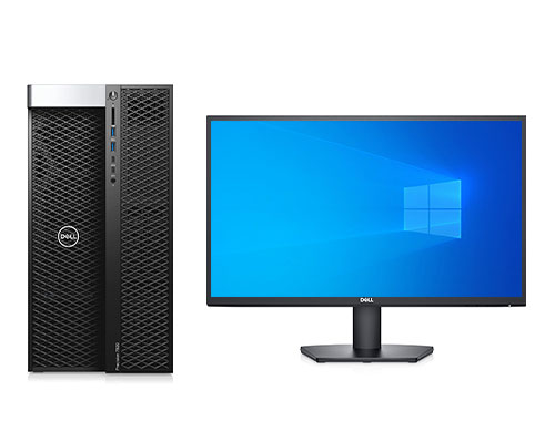 戴尔T7920 塔式工作站（至强铜牌 3206R, 1.9GHz, 8核, 8线程丨64GB, DDR4 内存丨512GB 固态+4TB, 7.2K 机械硬盘丨NVIDIA T600, 4G独显丨戴尔23.8英寸显示器）