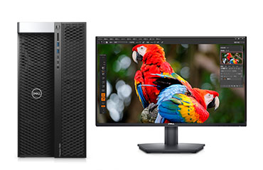 戴尔DELL T7920 图像处理电脑工作站（至强银牌 4210R, 2.4GHz, 10核丨32GB, DDR4 内存丨512GB 固态+4TB, 机械硬盘丨NVIDIA T1000, 8GB独显丨23.8英寸显示器）
