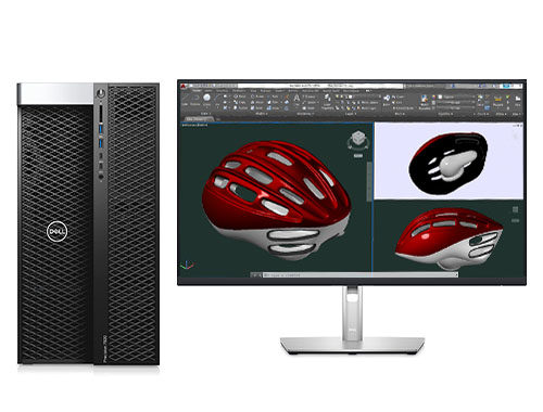 戴尔DELL T7920 三维绘图电脑工作站 （至强银牌 4216, 2.1GHz, 16核丨64GB, DDR4 内存丨1TB 固态+4TB, 机械硬盘丨Quadro RTX 4000, 8GB独显丨27寸显示器）