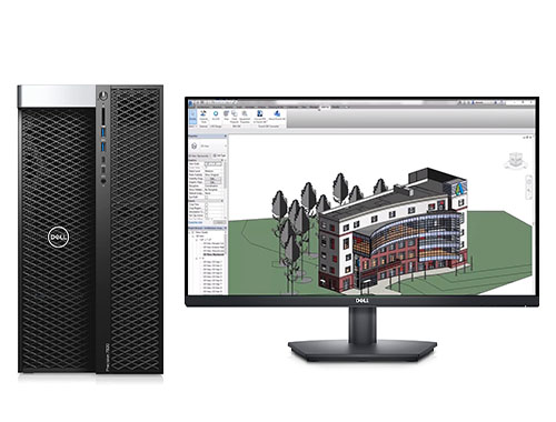 戴尔T7920工作站 CAD建筑绘图设计电脑（至强银牌 4216, 2.1GHz, 16核丨64GB, DDR4 内存丨512GB 固态+4TB, 机械硬盘丨NVIDIA RTX A2000, 6GB独显丨27寸显示器）