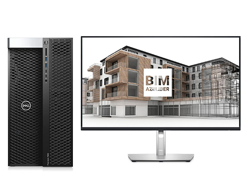 BIM建模计算电脑 戴尔T7920工作站（英特尔至强金牌 6238R, 2.2GHz, 28核丨128GB, DDR4 内存丨1TB 固态+8TB 机械硬盘丨RTX A4000, 16GB显卡丨27寸显示器）