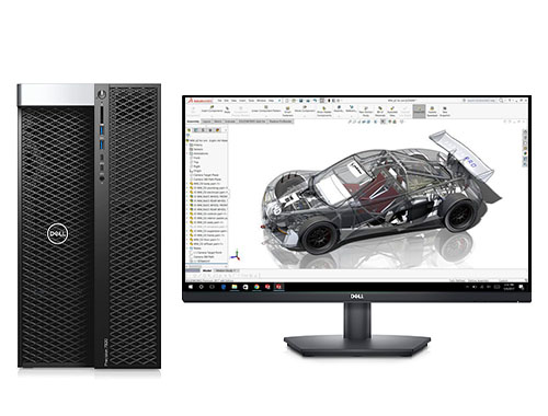 UG建模设计电脑 戴尔T7920工作站（英特尔至强金牌 6244, 3.6GHz, 8核丨192GB, DDR4 内存丨2TB, 固态+12TB 机械硬盘丨NVIDIA RTX A4000, 16GB显卡丨27寸显示器）