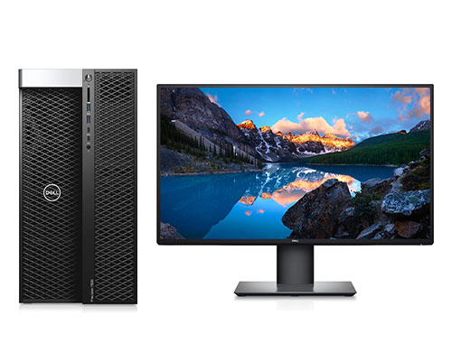 戴尔DELL T7920 Tower 塔式工作站（英特尔至强金牌 5222, 3.8GHz, 4核丨192GB, DDR4 内存丨2TB 固态+4TB, 机械硬盘丨NVIDIA T600, 4GB显卡丨25英寸显示器）