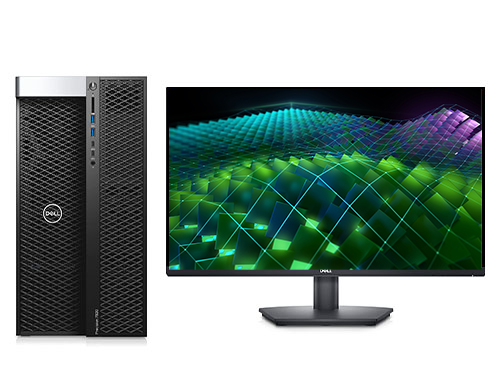 数值模拟仿真电脑  戴尔T7920工作站（2颗*至强金牌 6254, 3.1GHz, 18核丨512GB, DDR4 ECC 内存丨2TB, 固态+12TB, 机械硬盘丨RTX A6000, 48GB显卡丨27寸显示器）