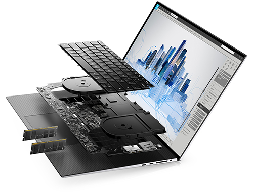 Dell Precision 5760 移动工作站（英特尔酷睿 i7-11850H, 8核丨32GB DDR4 内存丨1TB PCIe 固态硬盘丨RTX A3000, 6GB显卡丨17英寸 高清屏丨6芯电池丨3年保修）
