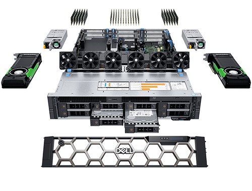 戴尔R7920 双路2U机架式工作站（2颗*英特尔至强银牌 4216, 16核丨128GB DDR4 ECC内存丨1TB 固态+4TB SATA硬盘丨NVIDIA RTX A2000 12GB独显丨3年保修）