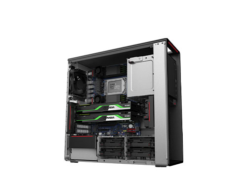 3D动画制作电脑  联想P620工作站（AMD Ryzen Pro 5965WX, 24核丨128GB DDR4 内存丨2TB M.2 固态硬盘丨RTX 3080 10GB显卡丨联想27英寸 2K显示器）