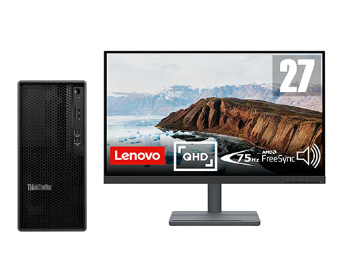 ThinkStation K-C2 图形工作站（英特尔酷睿 i9-12900，16核丨32GB DDR4 内存丨 512GB固态+2TB 机械硬盘丨NVIDIA T1000 4GB显卡丨27英寸显示器 ）