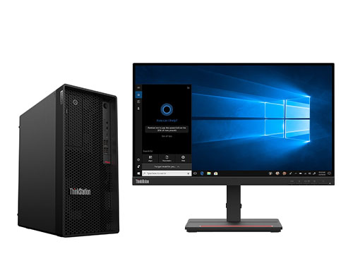 ThinkStation P340 工作站（英特尔至强 W-1250, 3.3GHz, 6核丨32GB DDR4 内存丨512GB  固态硬盘丨 NVIDIA T400 4GB显卡丨 23.8英寸显示器）