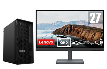 联想ThinkStation P340 台式工作站（英特尔酷睿i9-10900，10核丨64GB DDR4 内存丨512GB 固态+4TB 机械硬盘丨NVIDIA T600 4GB显卡丨27英寸显示器）