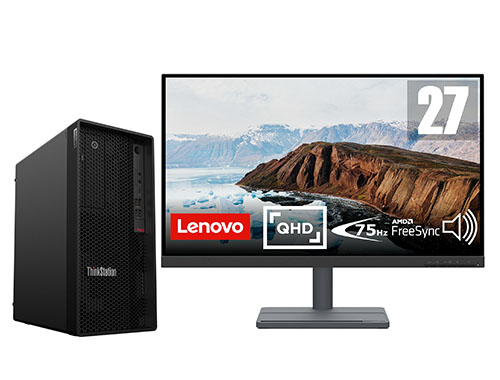 联想ThinkStation P340 塔式工作站（英特尔酷睿i7-10700K，8核丨64GB DDR4 内存丨512GB 固态+2TB 机械硬盘丨RTX 3060 12GB显卡丨27英寸显示器）