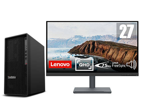 联想ThinkStation P348 塔式图形工作站（英特尔酷睿 i7-11700，8核丨16GB DDR4 内存丨512GB 固态+2TB 机械硬盘丨AMD WX3200 4GB显卡丨27英寸显示器）