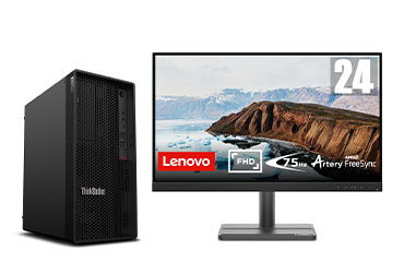 联想ThinkStation P350工作站（英特尔酷睿 i7-11700, 8核丨32GB DDR4 内存丨512GB 固态+2TB 机械硬盘丨NVIDIA T1000 4GB显卡丨23.8寸显示器 ）