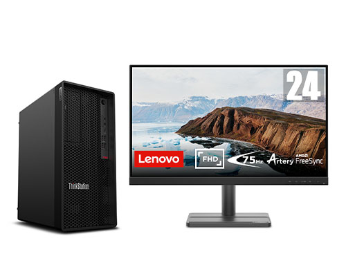 联想ThinkStation P350工作站（英特尔酷睿 i7-11700, 8核丨32GB DDR4 内存丨512GB 固态+2TB 机械硬盘丨NVIDIA T1000 4GB显卡丨23.8寸显示器 ）