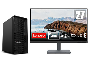 联想ThinkStation P350工作站（酷睿 i7-10700K, 3.8GHz, 8核丨32GB DDR4内存丨512GB固态+2TB机械硬盘丨NVIDIA T600 4GB显卡丨27英寸显示器）