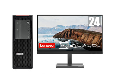 联想ThinkStation P520 塔式工作站（英特尔至强 W-2225, 4核丨16GB DDR4 内存丨256GB 固态+2TB 机械硬盘丨Quadro P620 2GB显卡丨23.8英寸显示器）