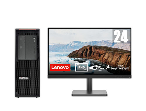 联想ThinkStation P520 塔式工作站（英特尔至强 W-2225, 4核丨16GB DDR4 内存丨256GB 固态+2TB 机械硬盘丨Quadro P620 2GB显卡丨23.8英寸显示器）