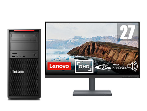 联想ThinkStation P520C 塔式工作站（英特尔至强 W-2225, 4核丨32GB DDR4 内存丨1TB M.2 固态硬盘丨NVIDIA T1000 4GB显卡丨27英寸显示器）