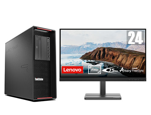 联想ThinkStation P720 塔式工作站（英特尔至强铜牌 3204, 6核丨32GB DDR4 内存丨256GB 固态+2TB 机械硬盘丨NVIDIA T600 4GB显卡丨23.8英寸显示器）