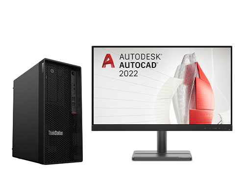 联想ThinkStation P340 CAD画图电脑工作站（酷睿i7-10700，8核丨32GB DDR4 内存丨512GB 固态+2TB 硬盘丨NVIDIA T1000 4GB显卡丨23.8寸显示器）