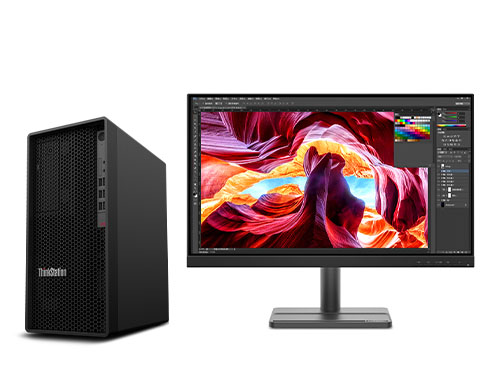 图形设计电脑 联想ThinkStation P348工作站（英特尔酷睿 i7-11700，8核丨16GB DDR4 内存丨256GB固态+1TB机械硬盘丨NVIDIA T600 4GB显卡丨23.8英寸）