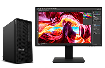 联想ThinkStation P350 图形渲染工作站（酷睿 i7-11700, 8核, 16线程丨32GB DDR4 内存丨256GB固态+2TB 机械硬盘丨GTX 1660 6GB显卡丨27寸显示器）