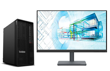 3D建模设计电脑  联想P350工作站（英特尔酷睿 i9-11900, 8核, 16线程丨64GB DDR4 内存丨2TB M.2 固态硬盘丨Quadro RTX 4000 8GB显卡丨27英寸显示器）