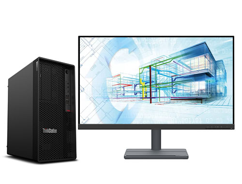 3D建模设计电脑  联想P350工作站（英特尔酷睿 i9-11900, 8核, 16线程丨64GB DDR4 内存丨2TB M.2 固态硬盘丨Quadro RTX 4000 8GB显卡丨27英寸显示器）