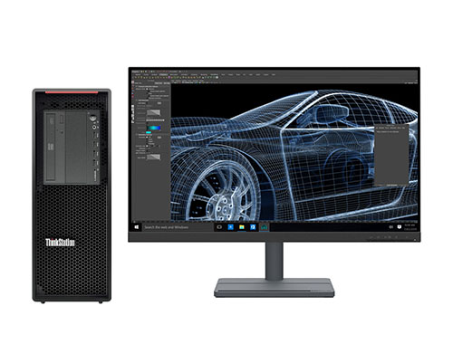 三维设计渲染电脑  联想P520工作站（英特尔至强 W-2265, 12核丨64GB DDR4 内存丨512GB 固态+4TB 机械硬盘丨NVIDIA T1000 8GB显卡丨联想27英寸显示器）