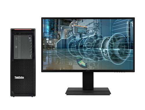 联想ThinkStation P520 三维可视化工作站（英特尔至强 W-2245, 8核丨64GB DDR4 内存丨1TB 固态+4TB 机械硬盘丨RTX A2000 12GB显卡丨27英寸显示器 ）