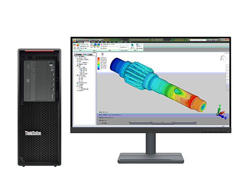 三维建模仿真电脑  联想P520工作站（英特尔至强 W-2275, 3.3GHz, 14核丨64GB DDR4 内存丨512GB 固态+4TB 机械硬盘丨RTX A4000 16GB显卡丨27英寸显示器）