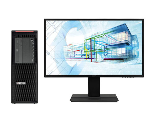 三维建模设计师电脑  联想P520工作站（英特尔至强 W-2265, 12核丨192GB DDR4 内存丨1TB 固态+4TB 机械硬盘丨NVIDIA RTX A4000 16GB显卡丨27英寸显示器）
