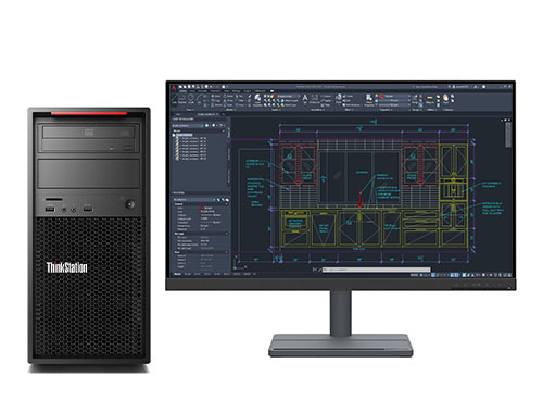 CAD画图电脑 联想ThinkStation P520C工作站（英特尔至强 W-2235, 6核丨32GB DDR4 内存丨1TB M.2 固态硬盘丨NVIDIA T1000 8GB显卡丨27寸显示器）