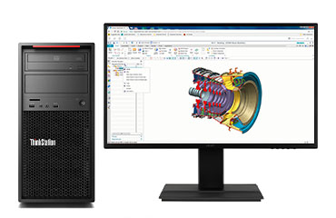 三维建模渲染工作站 联想P520C（英特尔至强 W-2245, 3.9GHz, 8核丨128GB DDR4 内存丨1TB 固态+4TB 机械硬盘丨RTX A4000 16GB显卡丨联想27英寸显示器）