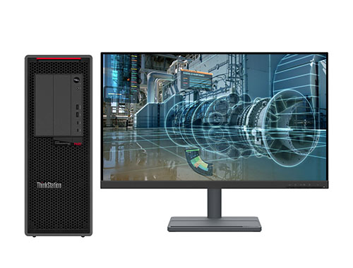 VR虚拟仿真电脑 联想P620工作站（AMD锐龙 3955WX, 3.9GHz, 16核丨64GB DDR4 内存丨512GB 固态+2TB 机械硬盘丨NVIDIA T1000 8GB显卡丨27寸显示器）