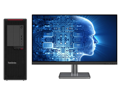 机器视觉/AI深度学习 联想P620工作站（AMD锐龙 3995WX, 2.7GHz, 64核丨128GB DDR4 内存丨1TB 固态+2TB 机械硬盘丨RTX 3090 24GB显卡丨32英寸显示器）