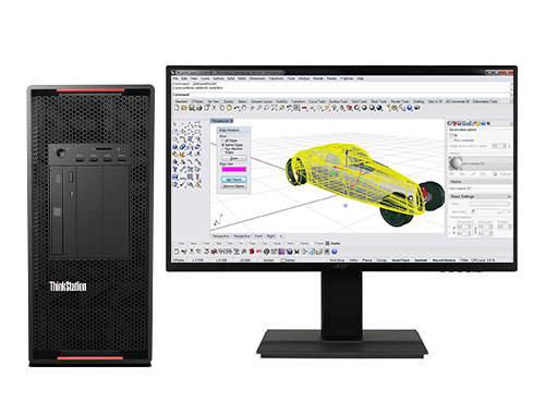 Rhino犀牛3D建模电脑 联想P920工作站（英特尔至强金牌 5218, 2.3GHz, 16核丨128GB DDR4 内存丨1TB 固态+4TB 机械硬盘丨RTX A2000 12GB 专业显卡）
