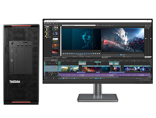 视频剪辑/编辑/后期制作电脑  联想P920工作站（英特尔至强金牌 5215, 10核丨128GB DDR4 内存丨512GB 固态+2TB 机械硬盘丨RTX 3080 10GB 显卡丨32寸显示器）