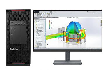 联想ThinkStation P920 仿真电脑工作站（2颗*英特尔至强金牌 5218, 16核丨256GB DDR4 内存丨1TB 固态+4TB机械硬盘丨RTX A4000 16GB显卡丨27寸显示器）