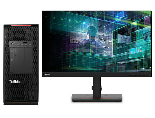 联想ThinkStation P920 高性能计算工作站（2颗*至强铂金 8280, 28核丨512GB DDR4 内存丨4TB 固态+8TB 机械硬盘丨RTX A6000 48GB显卡丨32寸显示器）