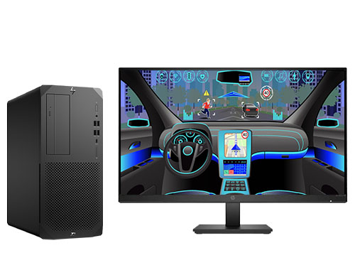 VR仿真实训工作站 惠普HP Z1 G8（英特尔酷睿 i7-11700，8核丨64GB DDR4-3200 内存丨512GB 固态+2TB 机械硬盘丨GeForce RTX 3070 8GB显卡丨27英寸显示器）