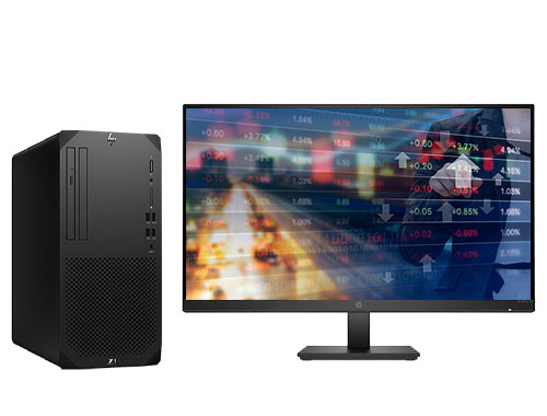 惠普HP Z1 G9 金融数据分析工作站（英特尔酷睿 i7-12700 处理器，12核丨32GB DDR5-4800 内存丨512GB 固态+2TB 机械硬盘丨NVIDIA T600 4GB显卡丨27英寸显示器）