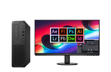 惠普HP Z2 G8 SFF 图形设计工作站（英特尔酷睿 i5-11600 处理器，6核丨16GB DDR4-3200 内存丨256GB 固态+1TB 机械硬盘丨AMD WX 3200 4GB显卡丨23.8英寸显示器）