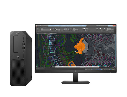 CAD制图电脑  HP Z2 G8 SFF 工作站（英特尔酷睿 i7-11700 处理器，8核丨32GB DDR4-3200 内存丨512GB 固态+2TB 机械硬盘丨NVIDIA T1000 4GB显卡丨27寸显示器）