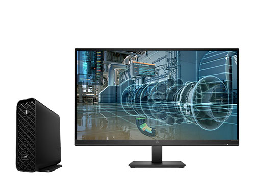 VR虚拟仿真工作站 HP Z2 G9 Mini （英特尔酷睿 i9-12900 处理器，16核丨64GB DDR5 内存丨4TB NVMe 固态硬盘丨NVIDIA RTX A2000 12GB显卡丨27英寸显示器）