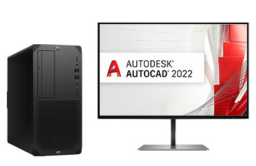 CAD图形工作站 HP Z2 G9 Tower（英特尔酷睿 i5-12600 处理器，6核丨32GB DDR5 内存丨512GB PCIe 固态+2TB 机械硬盘丨NVIDIA T600 4GB显卡丨24英寸显示器）