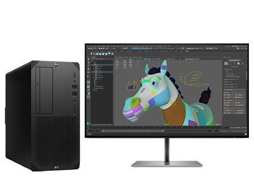 3D动画制作渲染工作站 HP Z2 G9（英特尔酷睿 i7-12700K 处理器，12核丨32GB DDR5 内存丨512GB 固态+2TB 机械硬盘丨NVIDIA RTX A2000 12GB显卡丨27英寸显示器）