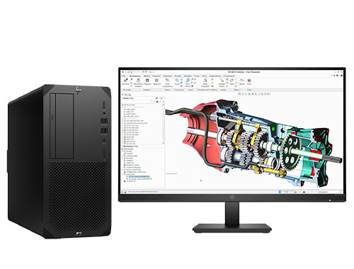 惠普HP Z2 G9 三维机械设计工作站（英特尔酷睿 i7-12700K，3.6GHz，12核丨64GB DDR5 内存丨1TB 固态+4TB 机械硬盘丨NVIDIA RTX A4000 16GB显卡丨惠普27寸显示器）