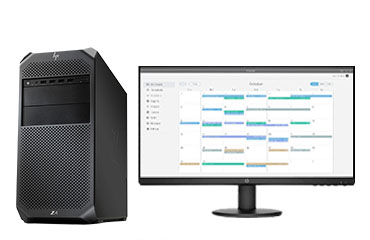惠普HP Z4 G4 商用办公台式工作站（英特尔至强 W-2235，6核，3.8GHz丨32GB DDR4 ECC内存丨2TB 7.2K SATA硬盘丨NVIDIA P620 2G独显丨DVDRW丨23.8英寸显示器）